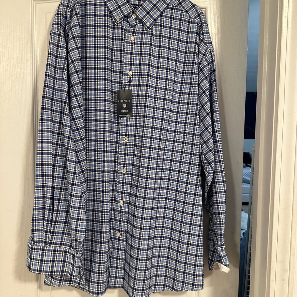 Daniel Cremieux Blue and White Plaid Shirt 
BLACK FRIDAY DEALS